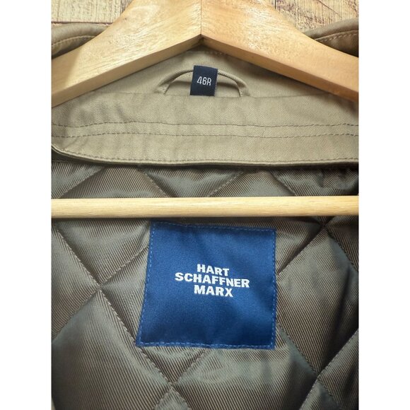 Hart Schaffner Marx Weather Protection Trench Coat 46R NWT - Picture 4 of 7